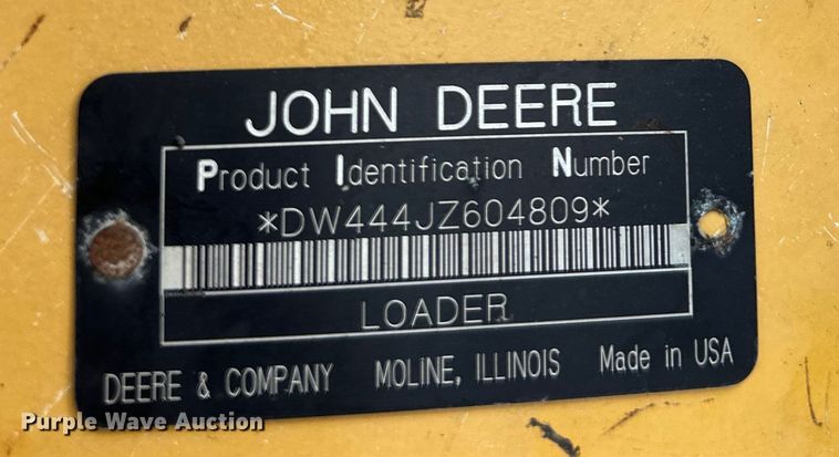 image for item DS4232 2006 John Deere  444J wheel loader