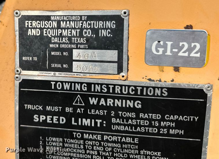 image for item DS4233 Ferguson 46A double drum vibratory roller