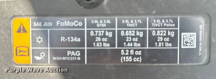 image for item EH4386 2016 Ford Taurus Police Interceptor 