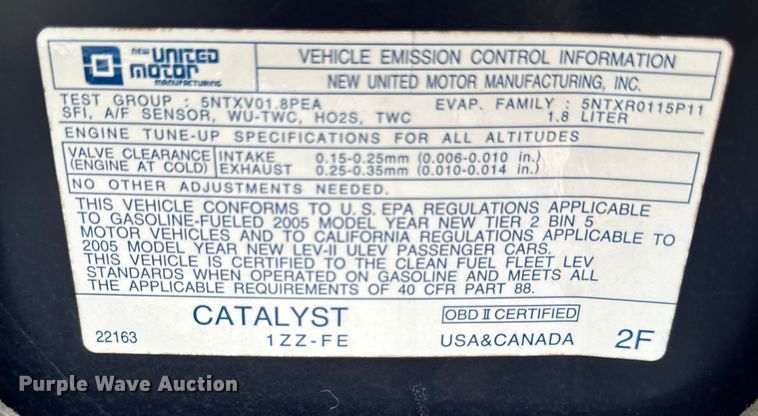 image for item EH4388 2005 Pontiac Vibe 