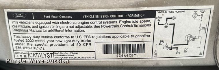 image for item EH4393 2002 Ford E250 van