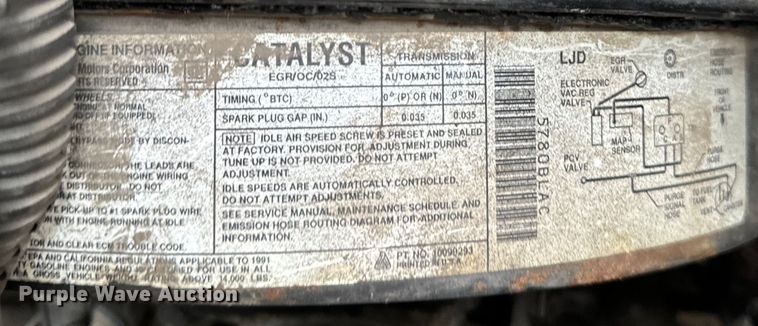 image for item EH4399 1992 GMC Aeromaster delivery truck