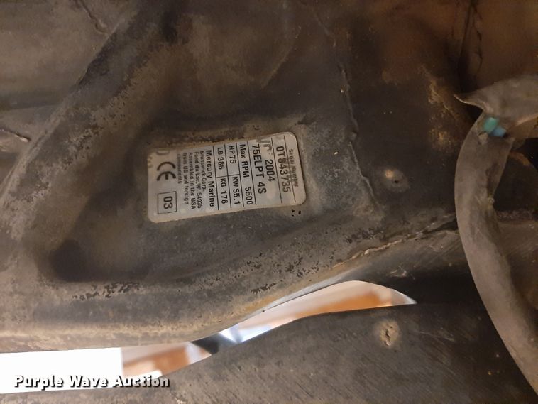 image for item EK6150 Mercury 75 outboard motor