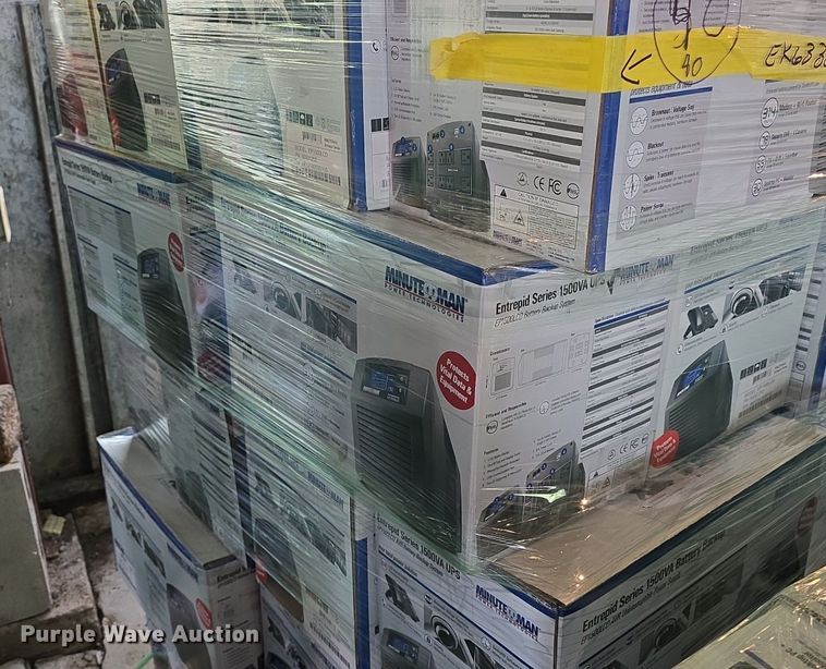 image for item EK6330 (90) Minuteman Entrepid 1500va battery backups