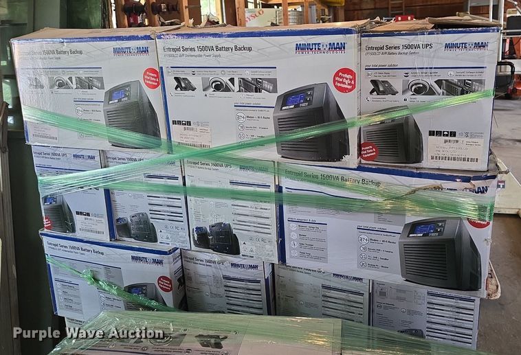 image for item EK6331 (78) Minuteman Entrepid 1500va battery backups 