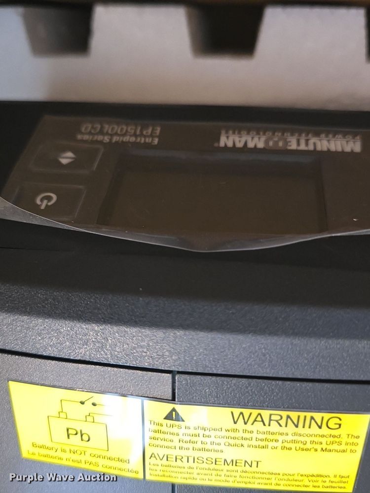 image for item EK6331 (78) Minuteman Entrepid 1500va battery backups 
