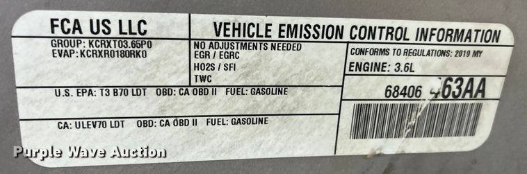 image for item EK8918 2019 Dodge Durango SSV SUV