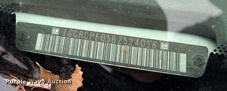 image for item EL8993 2011 Chevrolet Silverado 1500 Ext. Cab pickup truck