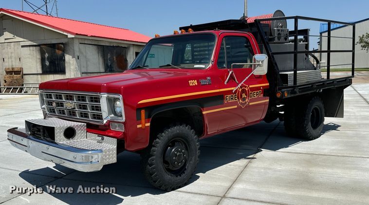 image for item LF9891 1978 Chevrolet Custom Deluxe 30 brush fire truck