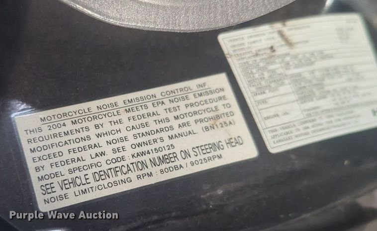 image for item NW9641 2004 Kawasaki Eliminator motorcycle