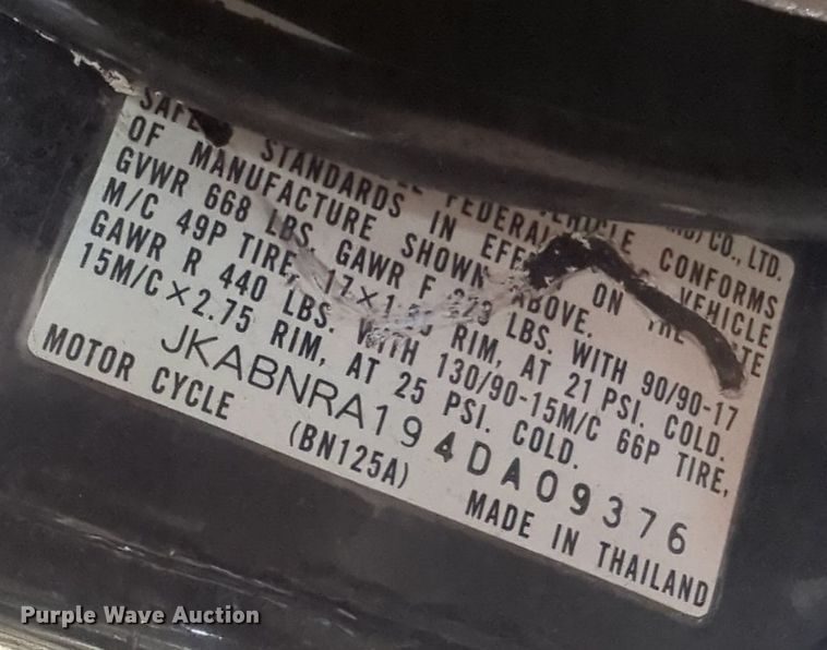 image for item NW9641 2004 Kawasaki Eliminator motorcycle