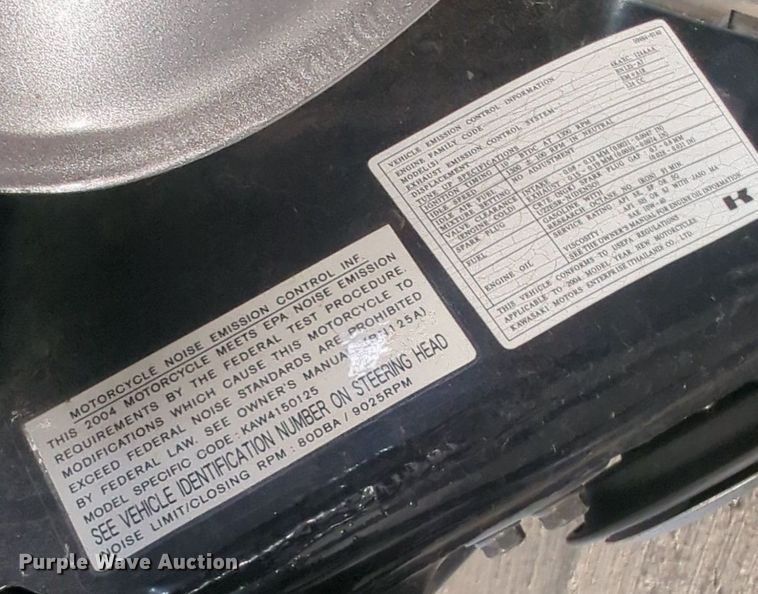 image for item NW9642 2004 Kawsaki Eliminator motorcycle