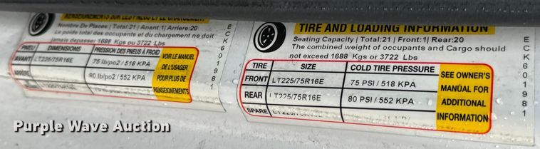 image for item OF9960 2010 Ford E450 Super Duty shuttle bus