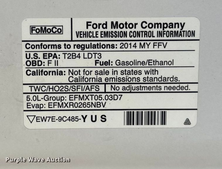 image for item OF9973 2014 Ford F150 XL pickup truck