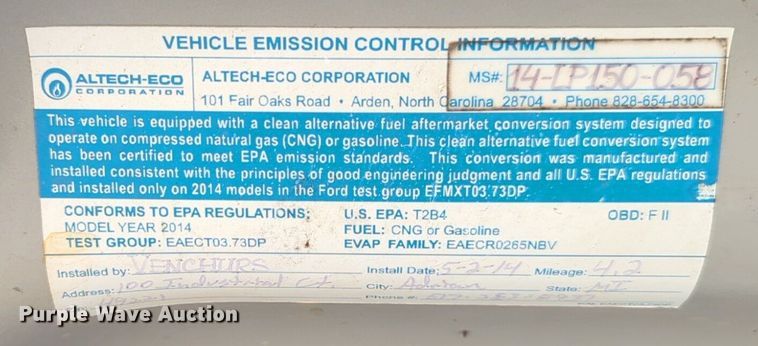 image for item NW9712 2014 Ford F150 SuperCab pickup truck