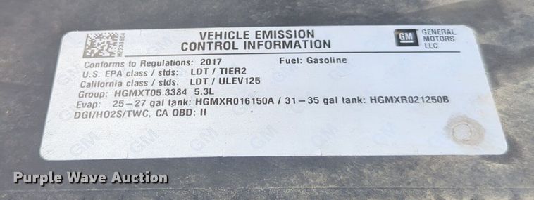 image for item NW9713 2017 Chevrolet  Silverado 1500 Double Cab pickup truck