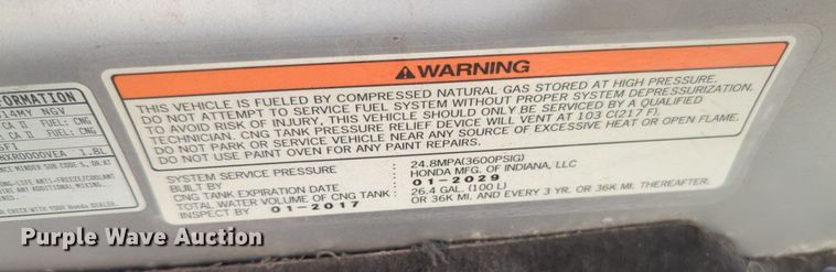 image for item NW9727 2014 Honda  Civic  