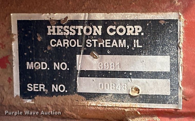 image for item DK6731 Hesston 3981 hay rake