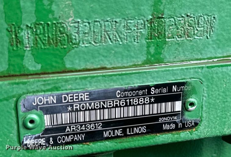 image for item DQ6953 2015 John Deere 8320R MFWD tractor
