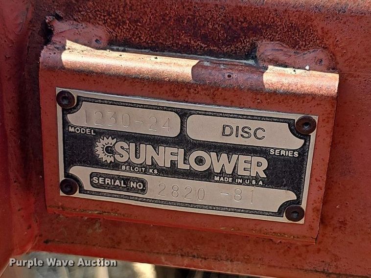 image for item DS4665 Sunflower 1230-24 double off-set disk