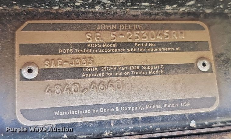 image for item DS4668 1980 John Deere 4640 tractor