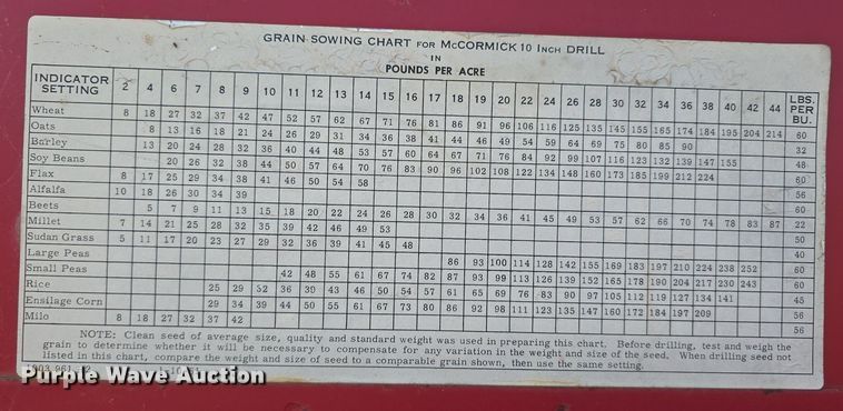 image for item DS4741 International Harvester  10 grain drill