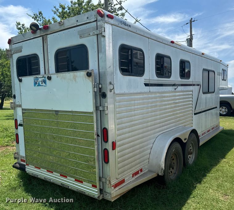 image for item DU3018 2004 Adams horse trailer