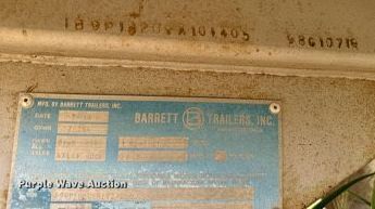 image for item DU3022 1998 Barrett livestock trailer