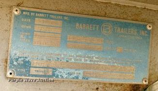 image for item DU3022 1998 Barrett livestock trailer