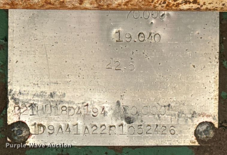 image for item DX1032 1994 DACO Fertilizer tender trailer