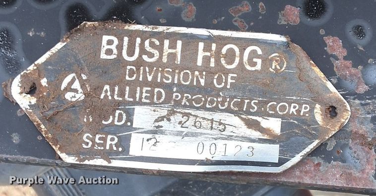 image for item DX3557 Bush Hog 2615 batwing rotary mower