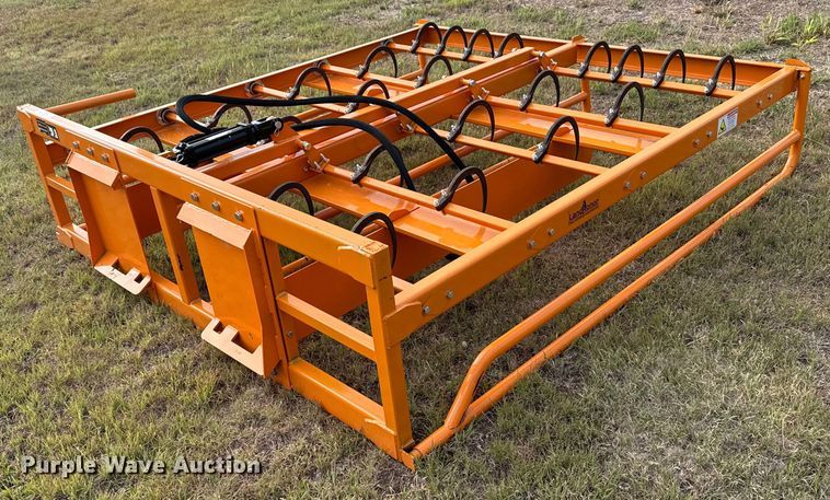 image for item DX3568 2024 LandHonor HAG-12-24Q skid steer hay accumulator grapple