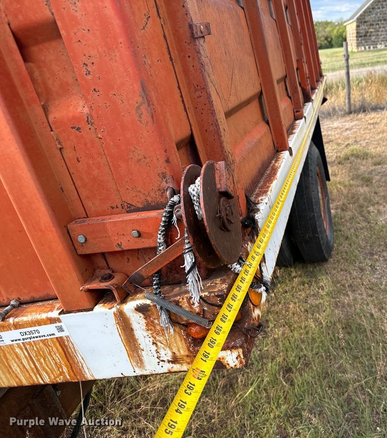 image for item DX3570 Shop built grain trailer