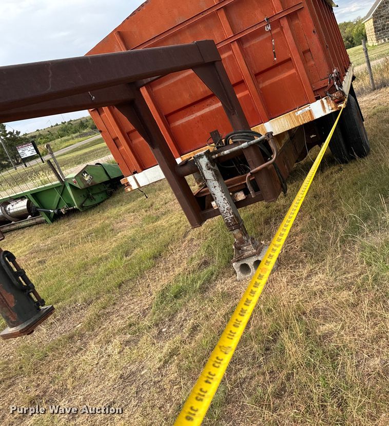 image for item DX3570 Shop built grain trailer