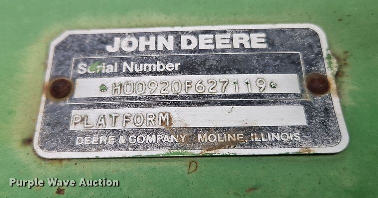 image for item EI8225 1988 John Deere 7720 Titan II  RWA combine