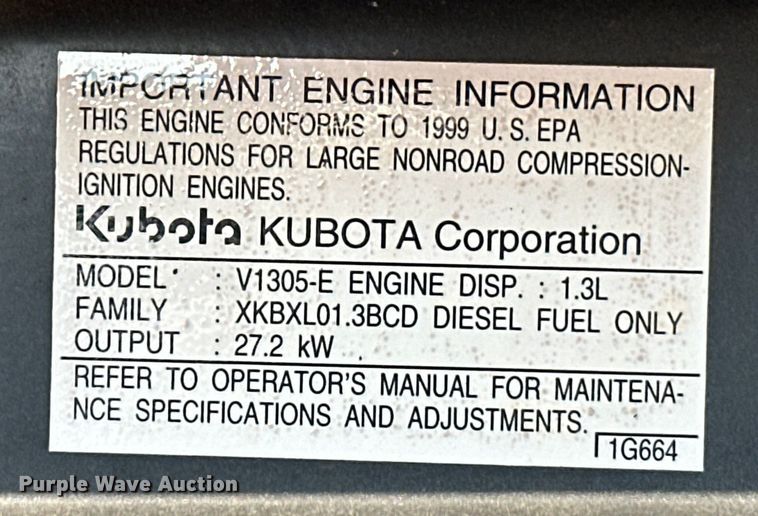 image for item EJ8842 Kubota B2710HSD MFWD tractor