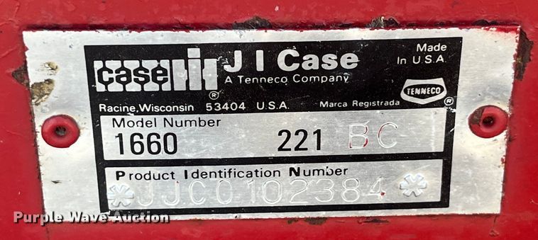 image for item EK8959 1991 Case 1660 Axial-Flow combine