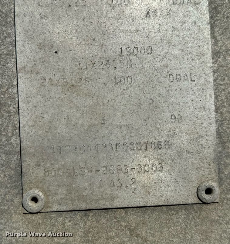 image for item NM9086 1993 Cornhusker grain trailer