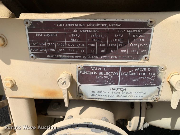 image for item DM1745 1989 Eastern Technologies M969A1 tank trailer