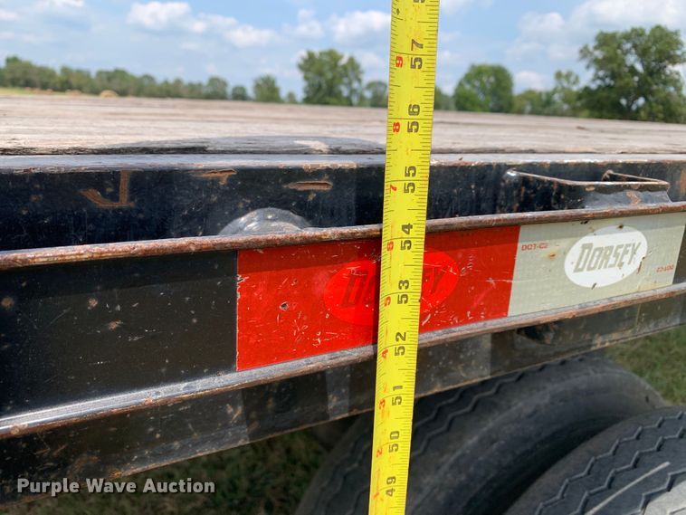 image for item DM1754 2019 Dorsey FB48 flatbed trailer