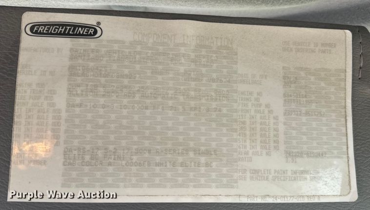 image for item EE7479 2015 Freightliner  Business Class M2 box truck