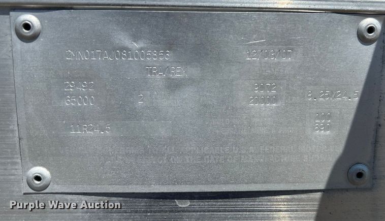 image for item EG0864 2008 Trailmobile dry van trailer