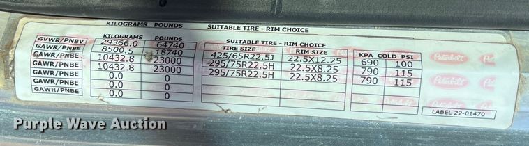 image for item EJ2862 2013 Peterbilt 365 roll-off container truck