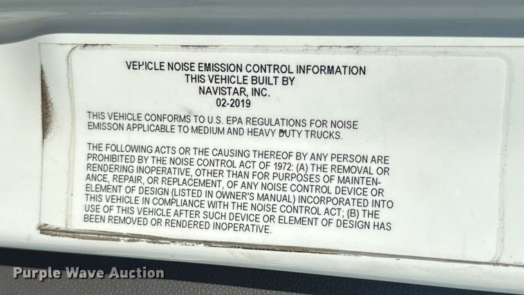 image for item EJ8859 2020 International  LT625  semi truck