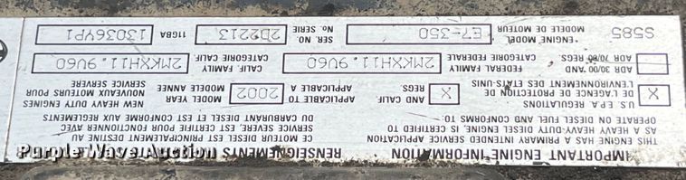 image for item EK8927 2003 Mack RD688SX roll-off container truck