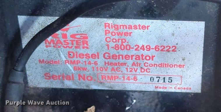 image for item EQ2002 Rig master RMP 14-6 auxiliary power unit 