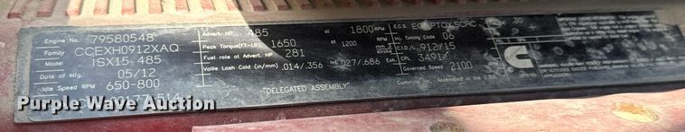 image for item LF9994 2013 Freightliner Coronado 122 semi truck