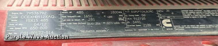 image for item LF9995 2013 Freightliner Coronado 122 semi truck