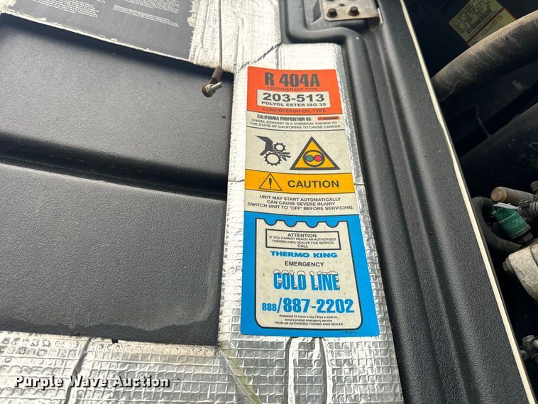 image for item OF9962 2007 Utility Trailer VS2RA refrigerated van trailer