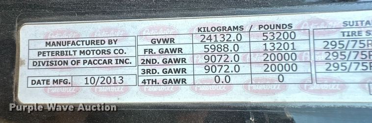 image for item OM9590 2014 Peterbilt 579 semi truck